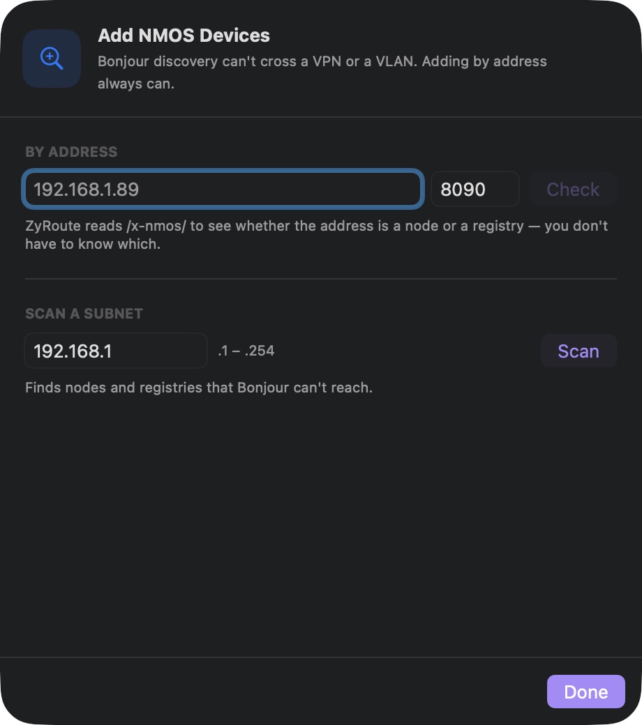 ZyRoute — If a device is missing